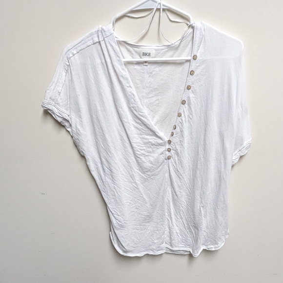 BKE Raw Edge V-Neck Henley - Picture 5 of 8